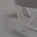 Metal Mesh Wire Basket, Mini Steel Basket with Wooden Handle Storage Organizer Basket Multi-functional Hanging Kitchen Baskets Fruit Baskets for Kitchen Bathroom Cabinet Pantry Snacks, White