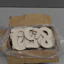 4 Inch 142 Pieces Wooden Letters & Numbers for Crafts Unfinished Wood Alphabet ABC & Numbers 0-9 for Wall Decor