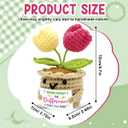 Tiny Detalles Positive Crochet Tulips Plants Gifts for Mom 2026, Meaningful Birthday Gifts for Mom, Never Forget The Difference that You Make Gift for Teachers Mentors Nurses Boss