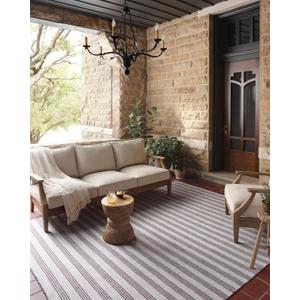 Loloi Magnolia Home by Joanna Gaines Charlie Collection CHE-01 Silver/Bark 2'-3" x 3'-9" Indoor/Outdoor Accent Rug