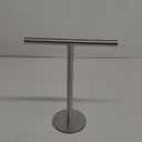 Bath Hand Towel Holder Standing, 13 Inch T-Shape Towel Bar Rack Stand, SUS304 Stainless Steel Brushed Finish,Tower Bar for Bathroom Kitchen Vanity Countertop (Silver)