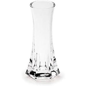 Giftale 6" Height Clear Plastic Bud Vase Glass Like Crystal Acrylic Vase for One Rose Break-Resistant #2021. 18PCS