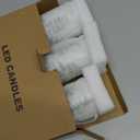 Eldnacele Green Tree Christmas Decor Flameless Flickering Candles with Automatical Daily Timers, Battery Operated LED Candles Real Wax Decals Pack 3 Tiered Pillars 3 x 4 5 6 Inches