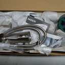 Moen Inara Spot Resist Brushed Nickel Handshower and Rainfall Shower Head with Lever Handle, Tub Spout, and Metal Hose, 84041SRN
