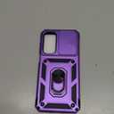 SunStory Phone Case for Samsung Galaxy A15 5G Case with HD Screen Protector & Slide Camera Cover & Rotated Ring Kickstand, [Military-Grade] Phone Case for Galaxy A15 5G (Purple)