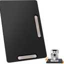 Joy&Grace Appliance Slider for Kitchen Appliances 360 Rolling Sliding Tray for Coffee Maker Countertop, Bamboo Coffee Pot Slider Rolling Tray (Black, Medium 14.5" x 10")