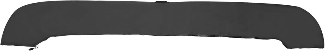 X AUTOHAUX Bimini Top Storage Boot Cover with Light Hole Boat Bimini Storage Bag 600D Polyester Canvas Sun Resist Universal for 3 Bow 4 Bow (85"-90"W, Black)