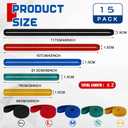15 Pcs Variety Extra Large Moving Rubber Bands 46" 42" 36" 30" 25" Length for Furniture and Moving Blankets Extra Strength Mover Bands Elastic Rubber Straps for Secure Packing, Pallets, Boxes