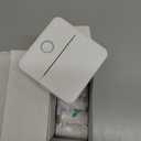 cudinham Print Pods Mini Printer, Sticker Printer with 10 Rolls Thermal Printing Paper, Inkless Pocket Printpod for Phone, Impresora Porttil for Notes, DIY, Compatible with iOS & Android (White)