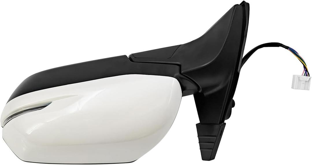 HO1320286 Left Driver Side Door Mirror Compatible With Honda HR-V HRV 2016-2022, Door Mirror Fit for Honda CRV CR-V 2016-2022 6 pins, Power Glass, Heated, LED Turn Signal Light, Manual Folding