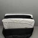 Pamo Babe Travel Crib - Lightweight Baby Playpen with Bassinet, Portable Mini Playard (Black)