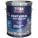Coat & Seal Waterproof Sealant, Easy-to-Apply Paste, No Primer Required, Apply to Wet Surfaces, UV Resistant, No Cracking, Ideal for Gutters, Chimneys, Skylights, HVAC Duct Seal, Roofs (1 Gallon)
