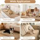 OstepDecor Washable Couch Cover for Dogs, Thick Pet Friendly Sofa Covers, Soft Couch Protector, Paw Cart Sofa Slipcovers, Cushion Protector for Leather, Sectional, Loveseat (20" x 24", Khaki)