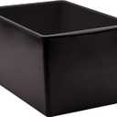 Teacher Created Resources Black Plastic Multi-Purpose Bin 14" x 9-1/4" x 7-1/2"