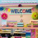 6 Rolls 196.8 Ft Pastel Bulletin Board Borders Scalloped Classroom Summer Bulletin Board Trim for Teachers Pastel Decorations for Bulletin Boards,School,Classroom, Posters, Home, Party, 6.3 x 4.53 inches