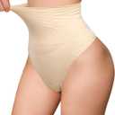 2 x Thong Tummy Control Shapewear for Women Underwear Seamless Body Shape Panties