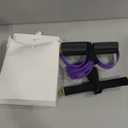 Pedal Resistance Bands with Handles, Upgrade 6-Tubes Manual Tension Training Pedal, Natural Rubber Foot Pedal Resistance Bands, Multifunction Fitness Bands for Abdomen, Waist, Arm, Leg (Purple)