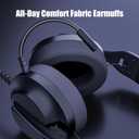 WIRWTRU S30 Gaming Headset with Microphone,198g Lightweight Design, Wired Gaming Headphones for Xbox, Xbox Series X|S, PS5, PS4, Switch, PC, Noise Cancelling Mic, Soft Earmuffs (Black)