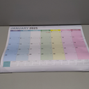 Calendar 2025-2026, 18 Monthly Large Desk Calendar, JAN. 2025  JUN. 2026, 22" x 17", Desktop Monthly Planner with Corner Protector, Large Ruled Blocks - Colorful Lump