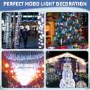 8 Pack Battery Operated String Lights 16.4 ft Fairy Lights 50 LED with Auto Timer Dark Green Copper Wire Twinkle for Indoor Outdoor Christmas Trees Wreath Decoration Patio Bedroom (White)