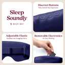 SilkSound 100% Mulberry Silk Bluetooth Sleep Mask, Skin-Friendly Sleeping Eyemask with Bluetooth Headphones, Sleep Gifts for Women, Silk Eye Mask Headband Headphones for Sleeping Side Speakers (Navy)