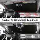 Windshield Sun Shade Compatible with Mazda CX-30 2019-2024 2025 2026 CX30 Accessories Foldable Sun Visor Protector Sunshade Blocks Rays & Heat