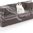 Imperius Clear Thick Heavy Duty Water Resistant Sofa/Couch Cover,Waterproof Plastic Shield Covers for CouchVinyl Sofa Cover to Prevent Scratching by Dogs and Cats