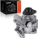 A-Premium Power Steering Pump Compatible with BMW 323i 1997-1999, 323is 1998-1999, 325Ci/325i 2002, 325xi/330xi 2001-2005, 328i/328is 1996-1999, 330Ci/330i 2001-2002, 2.5L 2.8L 3.0L, Replace # 9900526