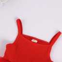 Baby Girls Toddler Tutu Dress Sleeveless Princess Infant Tulle Sundress(Red, 3-4 Years) (Red)