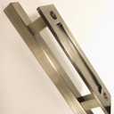 wfljl 12 Inch Heavy Duty Sliding Barn Door Handles Set - Flush Mount Pull for Screen, Patio, Shed & Sliding Doors, Two-Side Design, Antique Bronze Finish (Easy Installation)