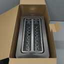 Mueller UltraToast Full Stainless Steel Toaster 4 Slice, Long Extra-Wide Slots for Bagels and Waffles, 6 Browning Levels, LED Display, Cancel/Defrost/Reheat Functions & Removable Tray, Kitchen Gadgets