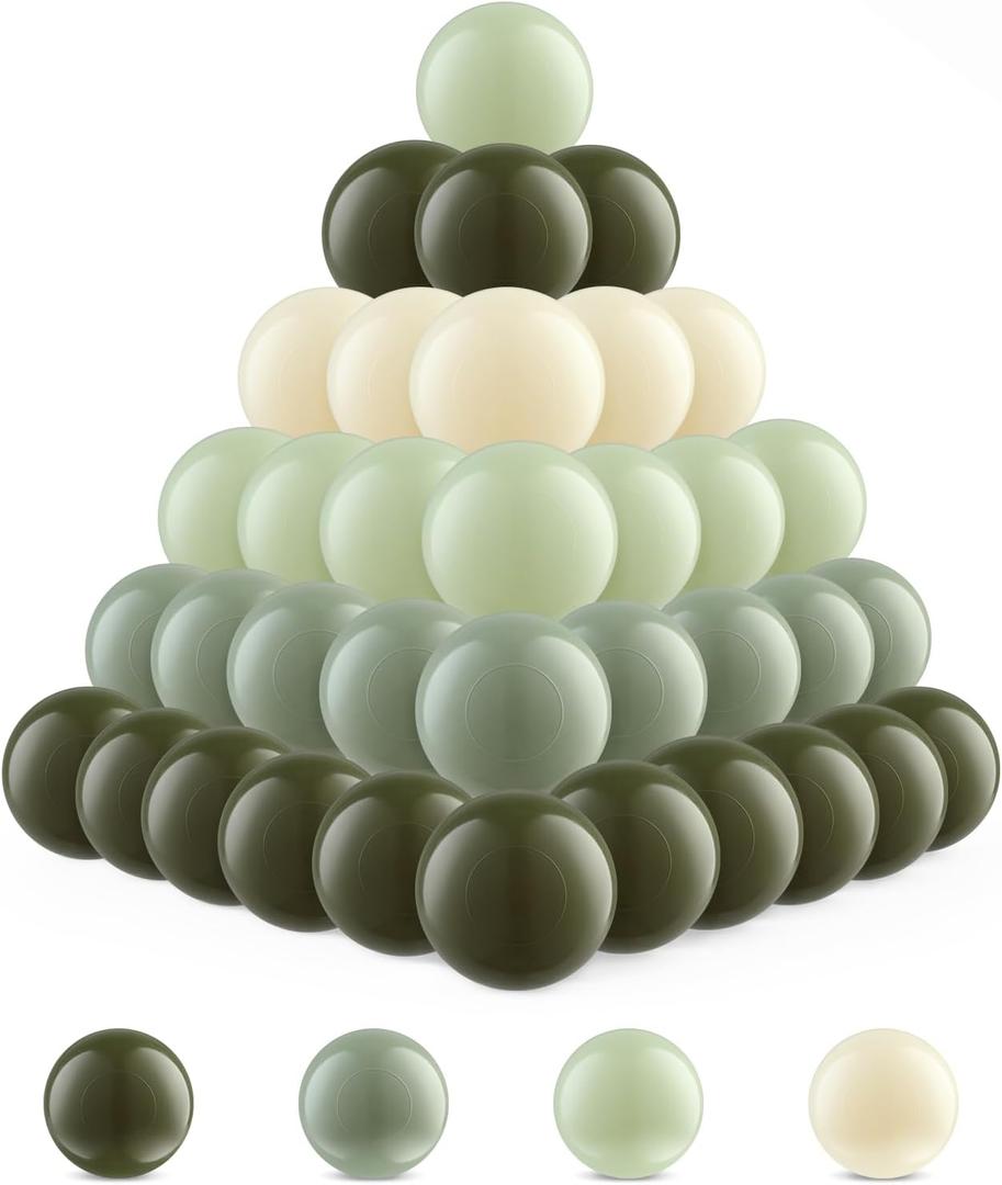 Clear Ball Pit Balls - Crush Proof Plastic Toy Balls for Boys and Girls (100 PACK)