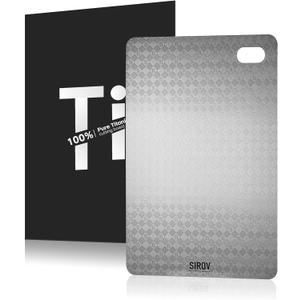 Titanium Cutting Board, 100% Pure Titanium Cutting Boards for Kitchen, Non Toxic Food-Grade Chopping Board, Hygienic, Dishwasher Safe, Chessboard Pattern Cutting Board 13L*10W