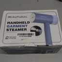 BEAUTURAL Steamer for Clothes, Portable Garment Wrinkle Remover, Fast 30s Heat-up, Foldable and Handheld, 120V Only (Not for 220V Europe), Blue