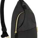 Infantino Crossbody Diaper Bag  Lightweight, Spacious & Stylish for On-the-Go Parents, Black