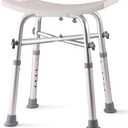 Dr. Kay's Adjustable shower Chair for inside shower with Unique Heavy Duty Crossbar Supports, Shower Stool for the inside tub, Bath stool, adjustable shower chair for the elderly and disabled, 500 lbs