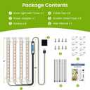 Kullsinss 8 inches LED Grow Light Strips, Full Spectrum Plant Lights for Indoor Growing with 6/12/16H Timer, 3 Color Modes, 5 Dimmable Levels, Grow Lamp for Seedling, Perfect for Indoor Plant Stand