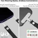 Hokone Lanyard Crossbody Strap for iPhone 17 Series, Adjustable Anti-Theft Neck Holder with Magnetic Strap & Quick Release