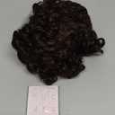 XIUFAXIRUSI XIUFAXIRUSI Short Curly Afro Wigs for Black Women Mixed Brown Kinky Curly Bob Wig with Side Bangs African American Synthetic Full Hair Wig