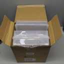 Qunclay 3 Pcs 9 x 8.7 x 2 inches Plastic Storage Box with Lid Multipurpose Craft Organizers Plastic Containers Clear Pencil Case Art Satchel Storage Case for Beads Ornaments Crafts Accessories