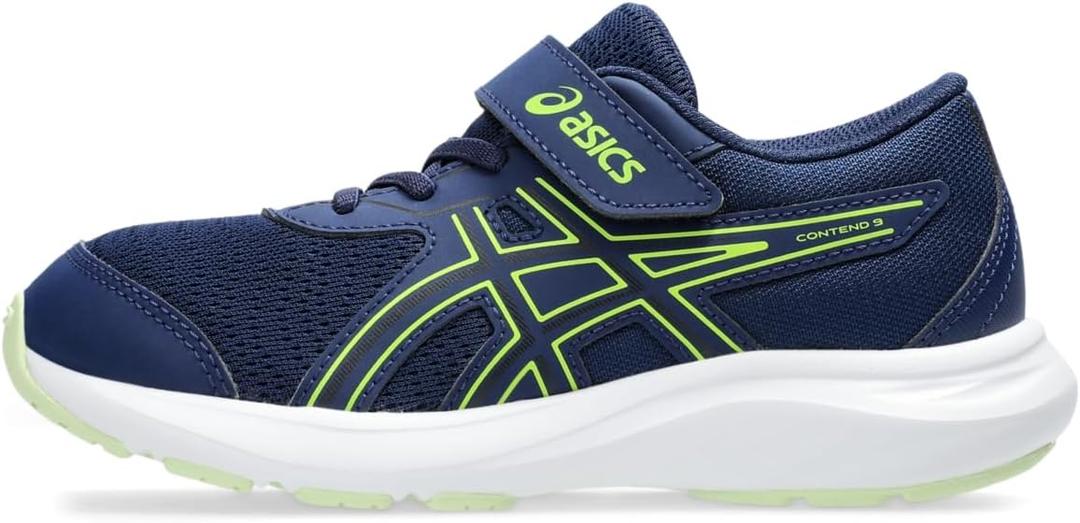 ASICS Kid's Contend 9 Pre-School Running Shoes, 1 Little Kid, Blue Expanse/Black