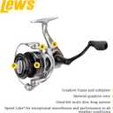 Lew's Laser LSG Speed Spin Spinning Reel and Fishing Rod Combo, IM6 Graphite Blank Fishing Rod, Right or Left-Hand Retrieve, Split Grip EVA Handle, One Size