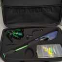 Ghosthorn Fishing Rod and Reel Combo Graphite Telescoping Fishing Pole Portable Travel Kit with Carrier Bag for Freshwater Saltwater (6 ft)