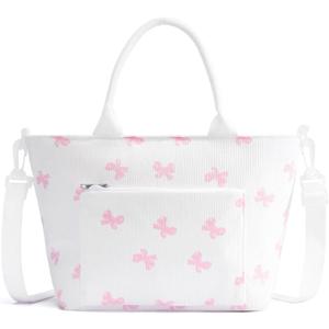 Lunch Bag for Women Adult Large Insulated Lunch Box Girl Cute Corduroy Lunch Tote Bags Reusable Leakproof Cooler Work Picnic