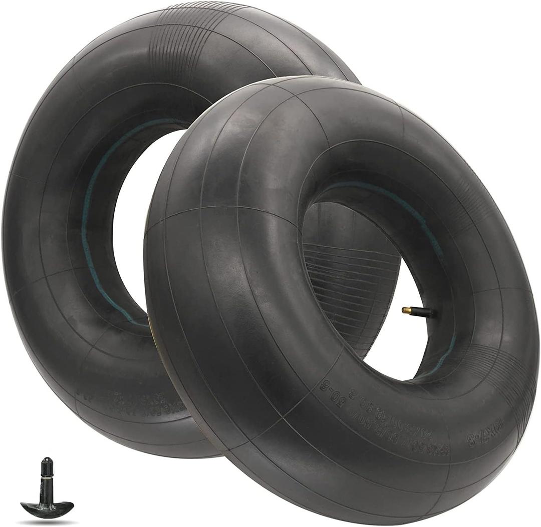 20x8.00-8 to 20x10.00-8 Replacement Inner Tubes, Universal Fit With TR13 Straight Valve Stem for Lawn Mowers, Golf Carts, Tractor, Garden Trailer