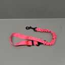 COOYOO Dog Seat Belt, Durability Retractable Dog Car Harness Adjustable Dog Seat Belt for Vehicle Nylon Pet Safety Seat Belts Heavy Duty & Elastic (Set 01 Pack C-Pink)