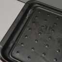 AVIEUS Grill Prep and Serve Trays | Set of 2 Stackable, Melamine Trays | Serving Tray & Marinating Tray | Serving Platter for Plating Food & BBQ Prep Tub for Marinating Meats | Grill Accessories |