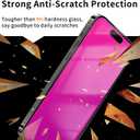 2 Pack Privacy Screen Protector for iPhone 17 Air Anti-Spy Tempered Glass Gradient Colorful 17Air Mirror Effect Full Coverage Anti-Bluelight Anti-Bubble Alignment Frame 6.5 Inch (Pink)