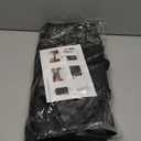 2 Pack PU Leather Premium Car SeatBack Organizer Travel Accessories Kick mats Back seat Protector and Cup Holder Holder Universal Use Seat Covers Black