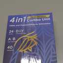 4 in 1 - D.I.Y & Tens Unit & EMS & Massage Muscle Stimulator, Dual Channel TENS Units Therapy Machine for Pain Relief, FDA Cleared Rechargeable Electronic Pulse Massager, with 12pcs Electrode Pads